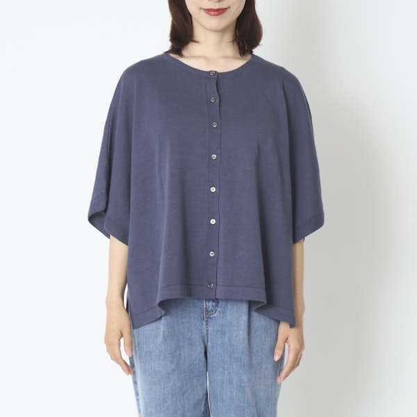 TUTIE./コットンリネンニットカーディガン -涼しく着られる工夫
